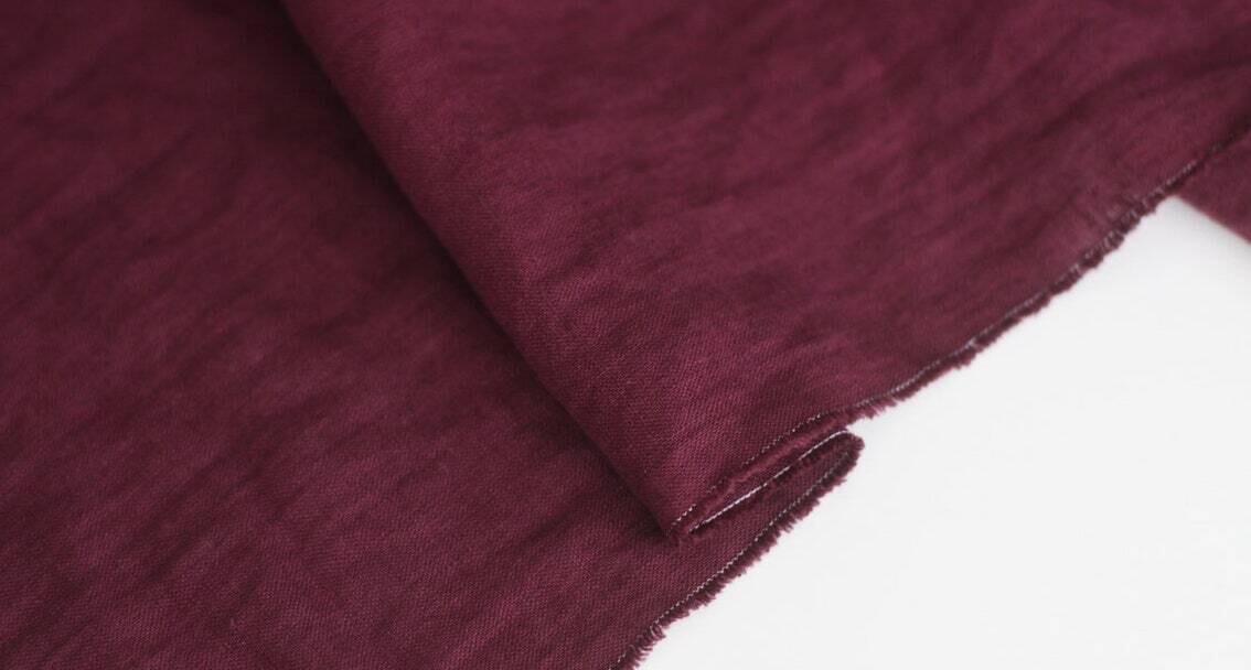 Plum Linen Fabric 
 | Linen Fabric Hand Spun Hand Woven