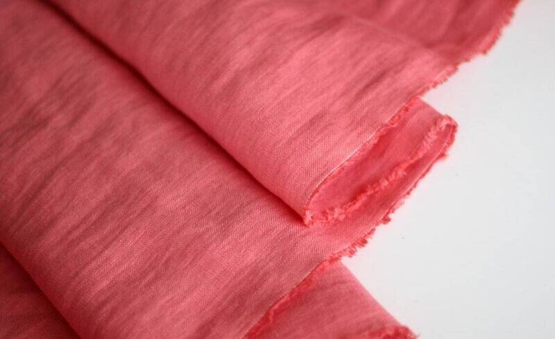 Coral Linen Fabric
 | Linen Fabric Hand Spun Hand Woven
