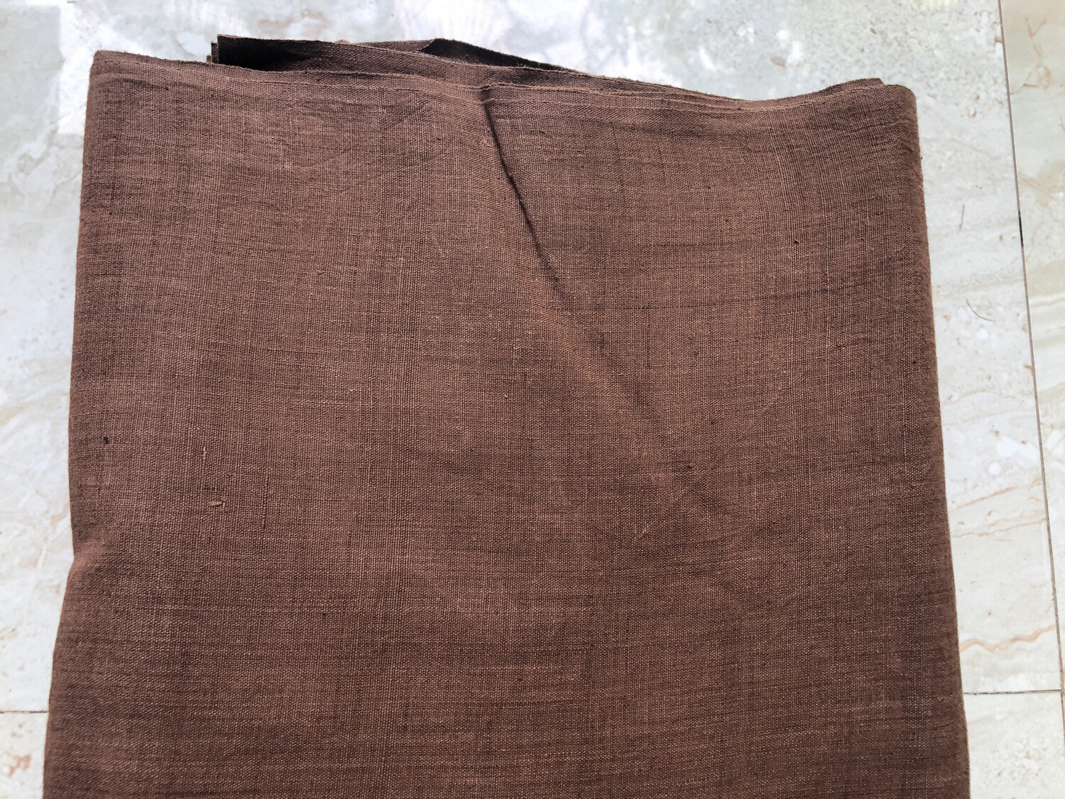 Hand Spun Hand Woven Yarn Dyed Natural Color