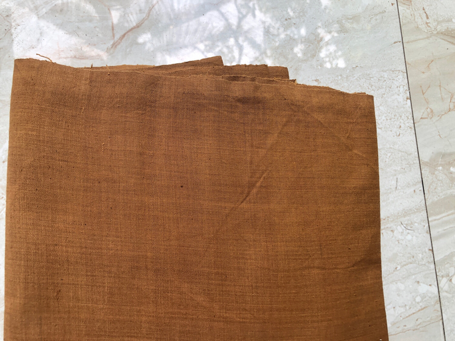 Hand Spun Hand Woven Yarn Dyed Natural Color