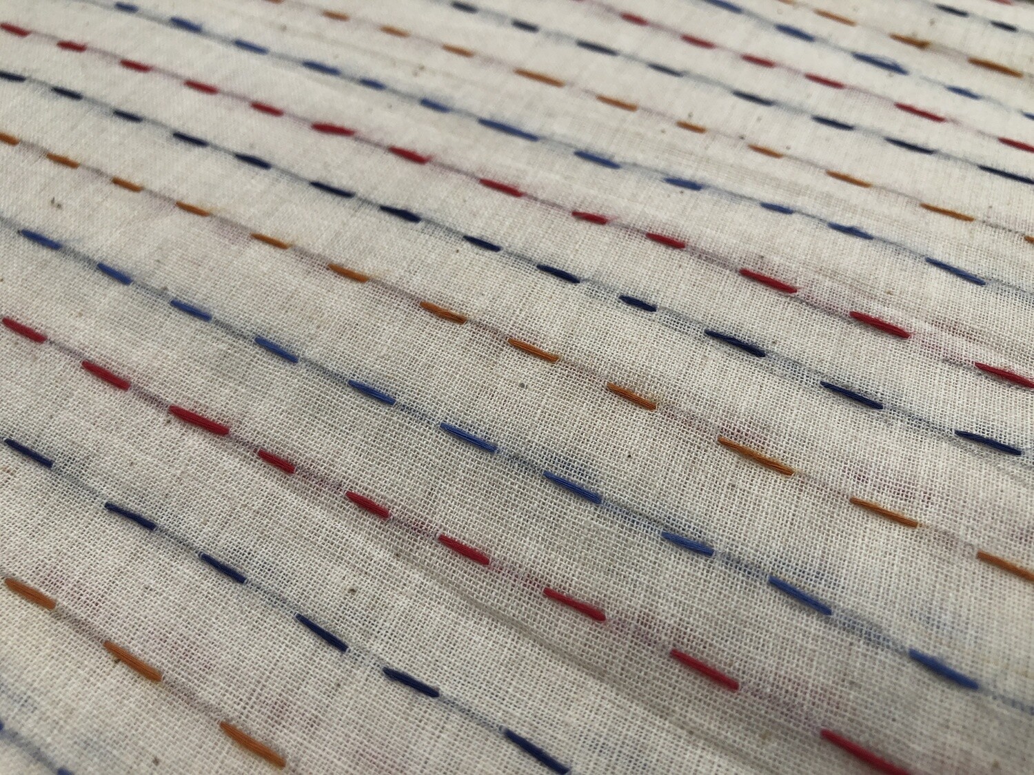 Hand Stitched Muslin Kantha Fabric | 