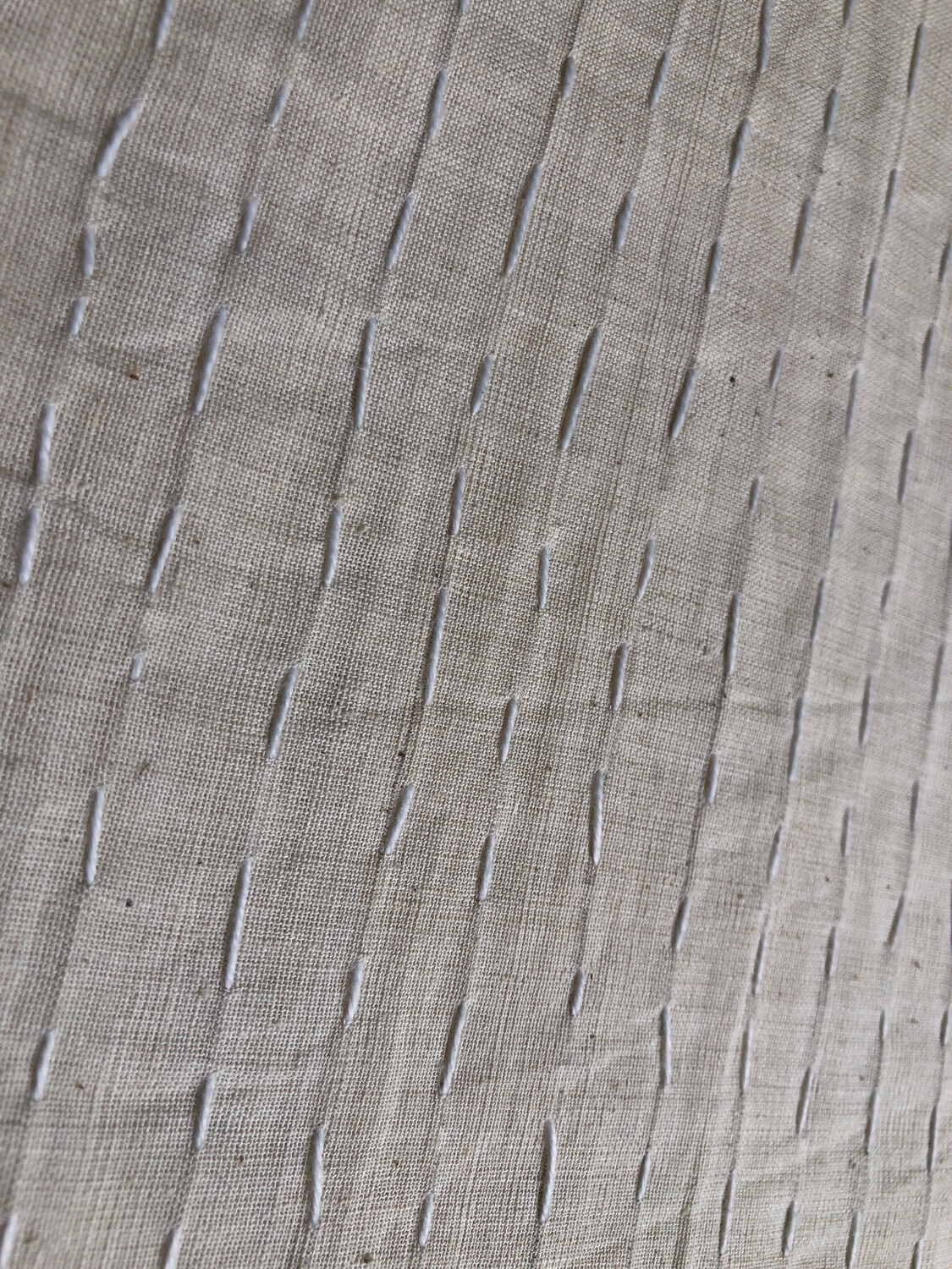 Hand Stitched Muslin Kantha Fabric | 