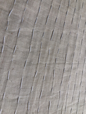 Hand Stitched Muslin Kantha Fabric | 
