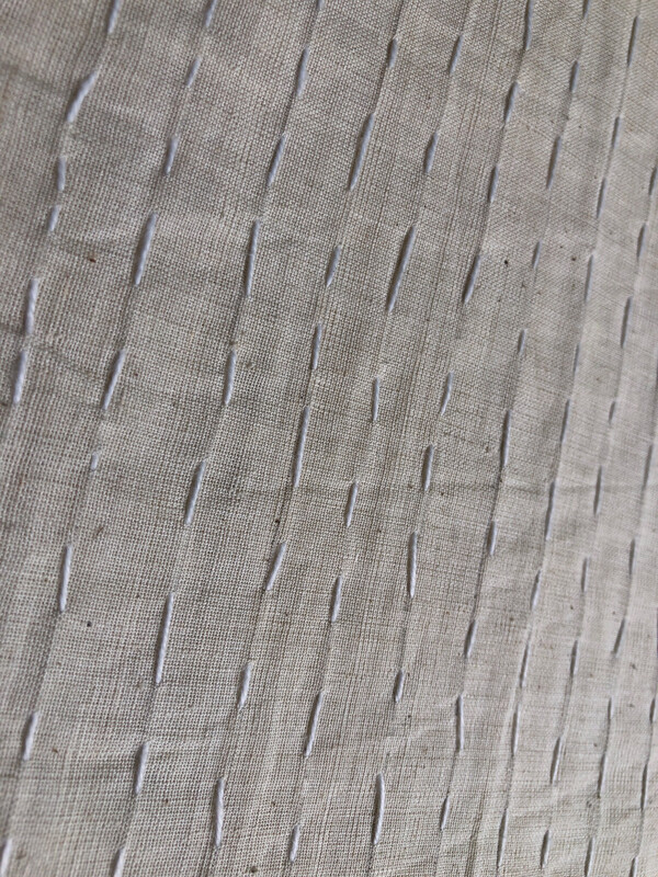 Hand Stitched Muslin Kantha Fabric | 