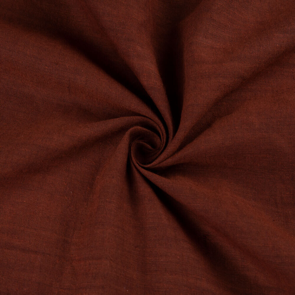 PLAIN BROWN  COTTON FABRIC - HAND SPUN HAND WOVEN FABRIC | ORGANIC FABRIC
