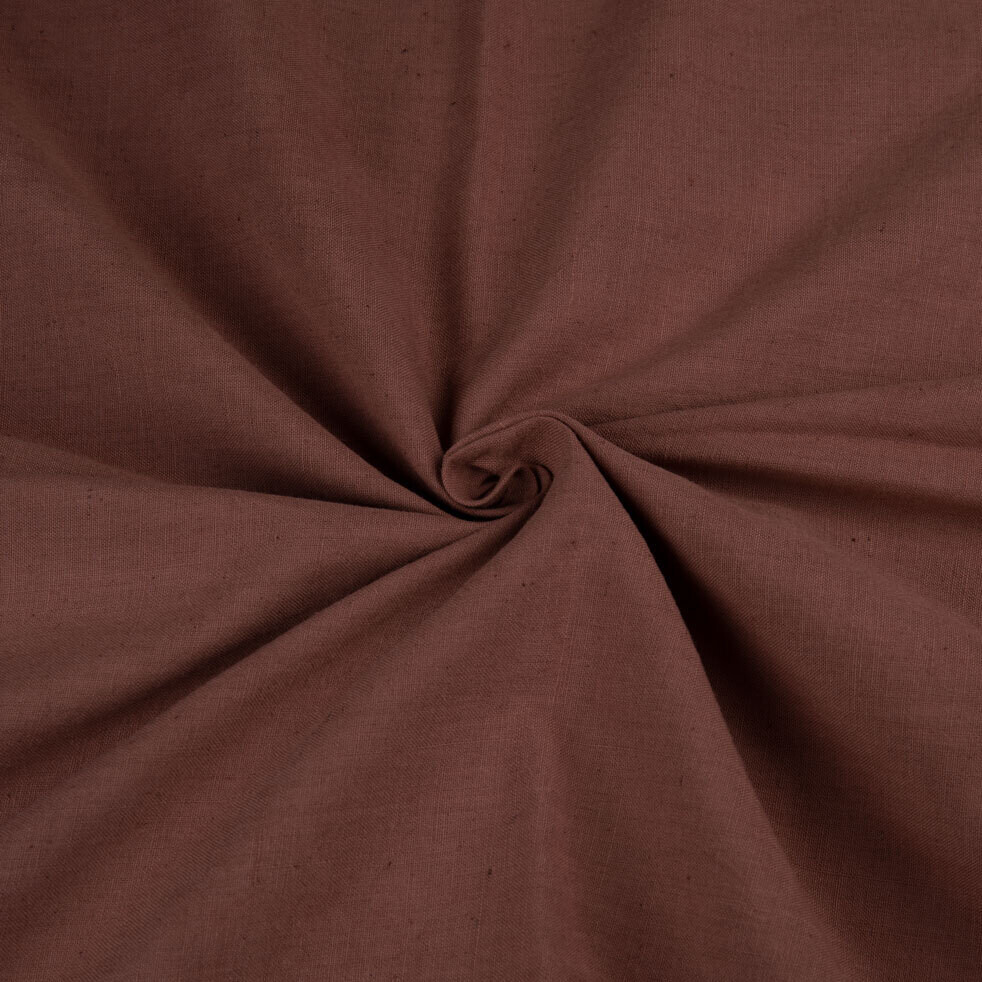 PLAIN DARK BROWN COTTON FABRIC - HAND SPUN HAND WOVEN FABRIC | ORGANIC FABRIC