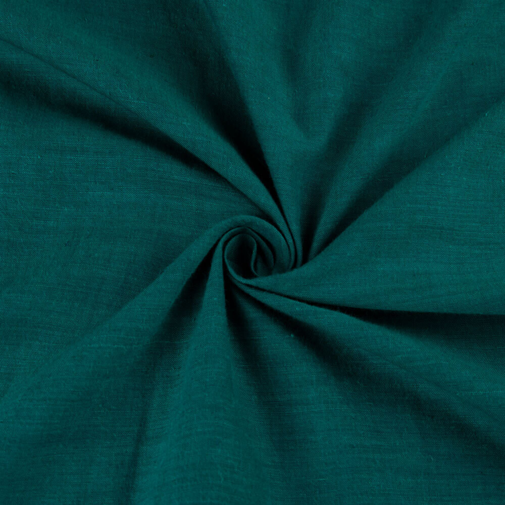 PPLAIN TEAL GREEN  COTTON FABRIC - HAND SPUN HAND WOVEN FABRIC | ORGANIC FABRIC