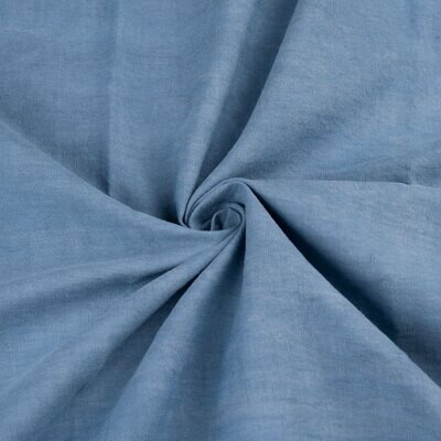PLAIN BLUE COTTON FABRIC - HAND SPUN HAND WOVEN FABRIC| ORGANIC FABRIC