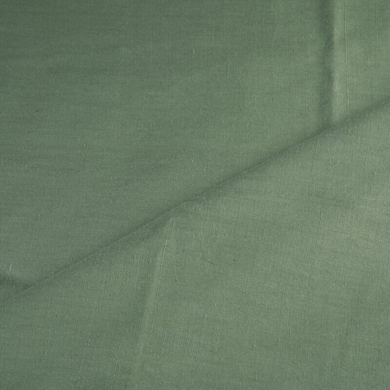 PLAIN DARK GREEN COTTON FABRIC - HAND SPUN HAND WOVEN FABRIC | ORGANIC FABRIC