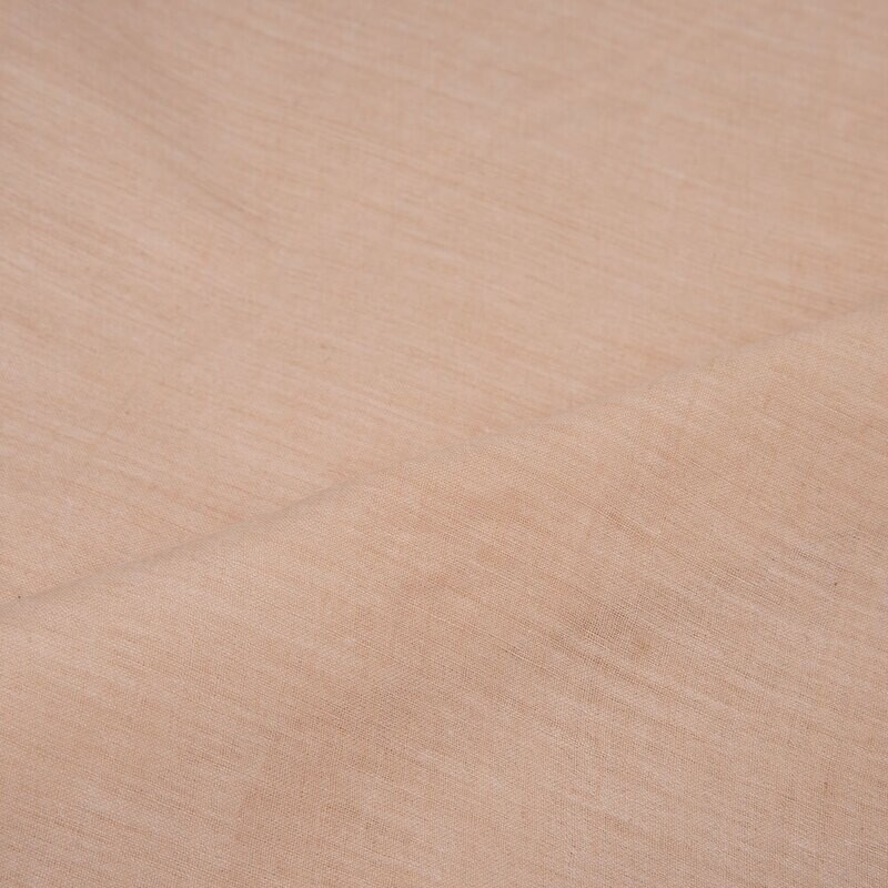 CHAMBRAY PEACH COTTON FABRIC - HAND SPUN HAND WOVEN FABRIC | ORGANIC FABRIC