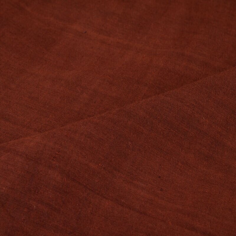 PLAIN BROWN COTTON FABRIC - HAND SPUN HAND WOVEN FABRIC | ORGANIC FABRIC