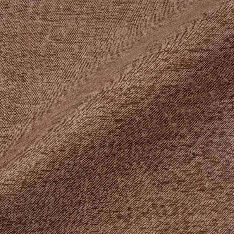 PLAIN BROWN MATKA SILK & COTTON BLEND HANDWOVEN FABRIC| ORGANIC FABRIC