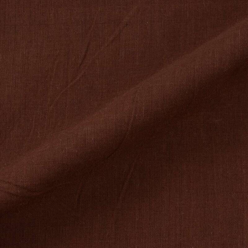 PLAIN BROWN COTTON FABRIC - HAND SPUN HAND WOVEN FABRIC | ORGANIC FABRIC