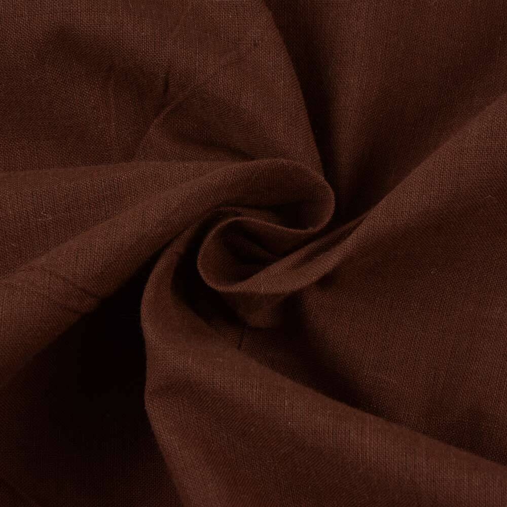 PLAIN BROWN COTTON FABRIC - HAND SPUN HAND WOVEN FABRIC | ORGANIC FABRIC