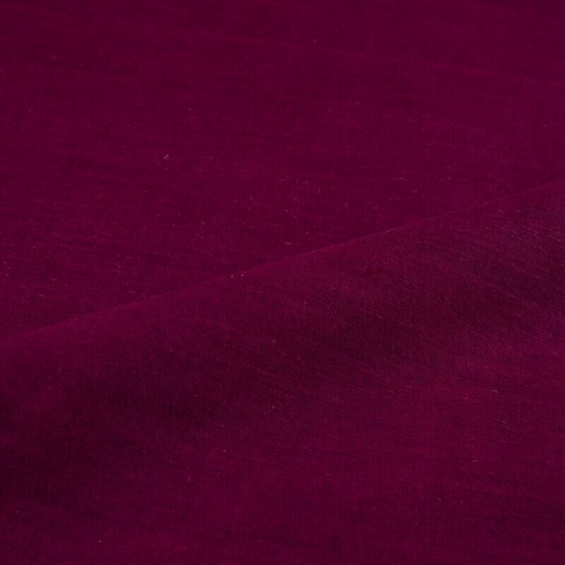 PLAIN PLUM COTTON FABRIC - HAND SPUN HAND WOVEN FABRIC | ORGANIC FABRIC
