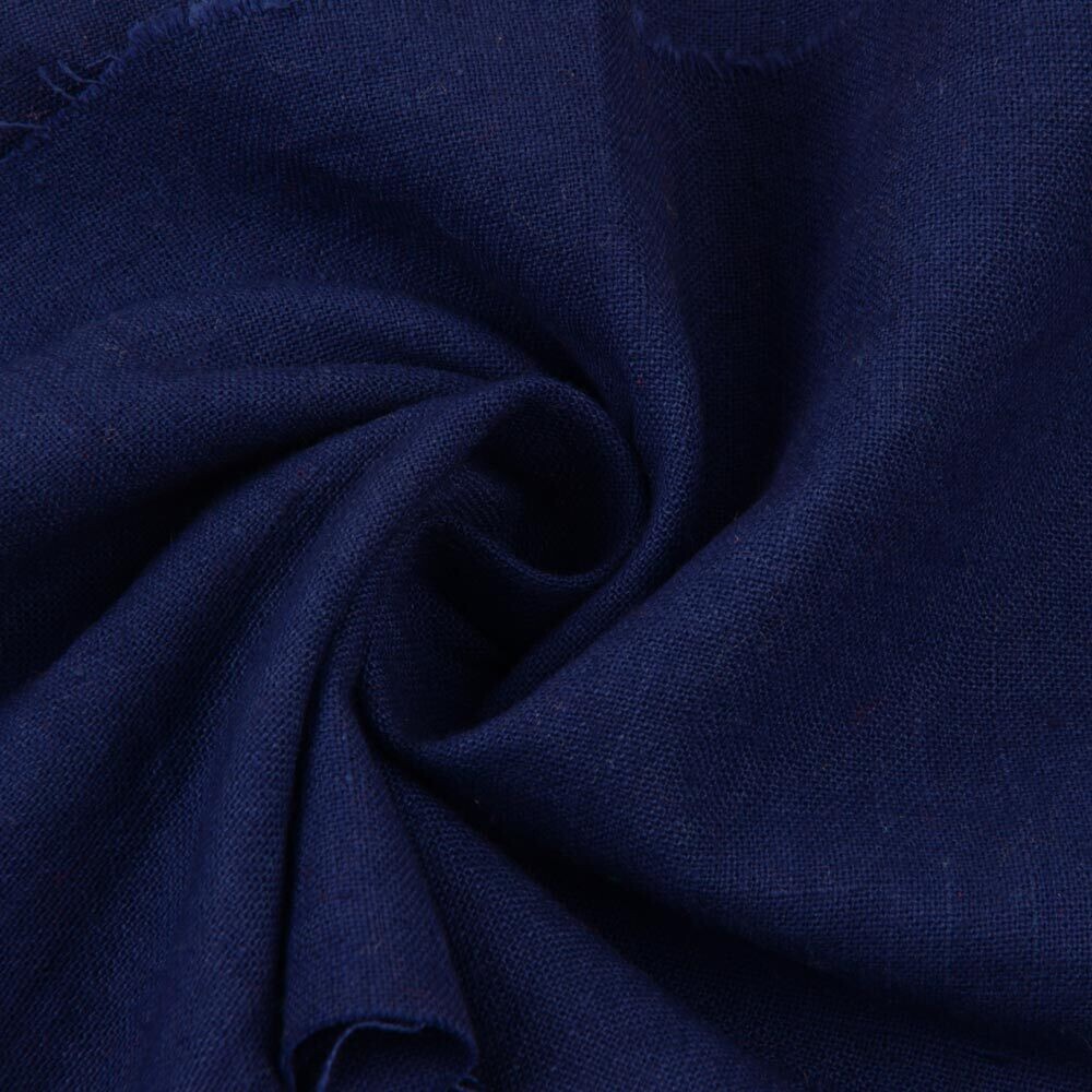 PLAIN BLUE COTTON FABRIC - HAND SPUN HAND WOVEN FABRIC | ORGANIC FABRIC