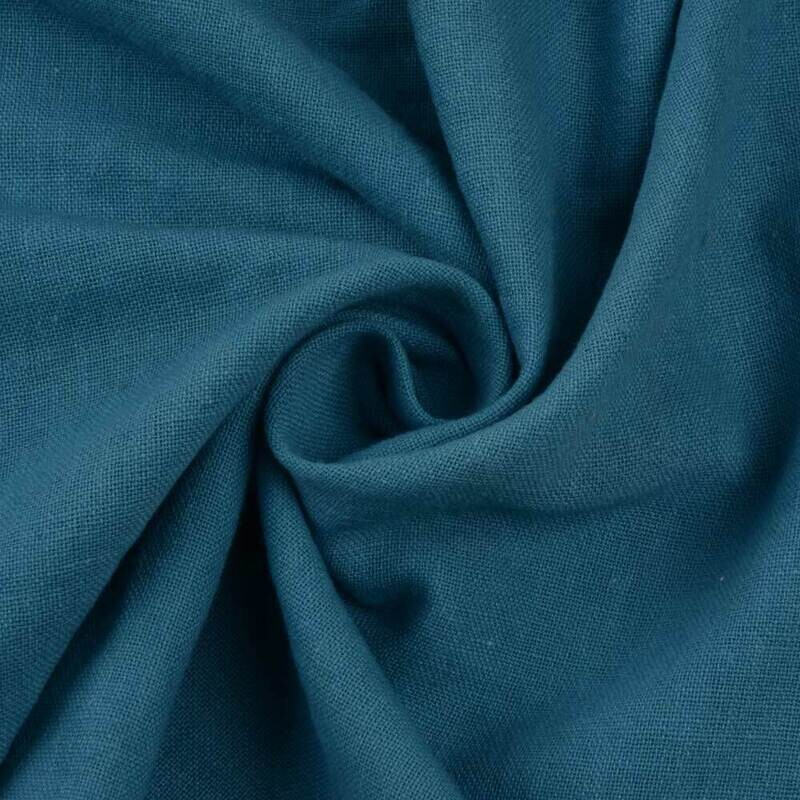 PLAIN BLUE COTTON FABRIC - HAND SPUN HAND WOVEN FABRIC | ORGANIC FABRIC