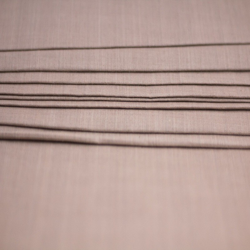 PLAIN TAUPE COTTON FABRIC - HAND SPUN HAND WOVEN FABRIC | ORGANIC FABRIC