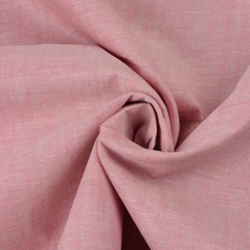 PLAIN PEACH COTTON FABRIC - HAND SPUN HAND WOVEN FABRIC | ORGANIC FABRIC