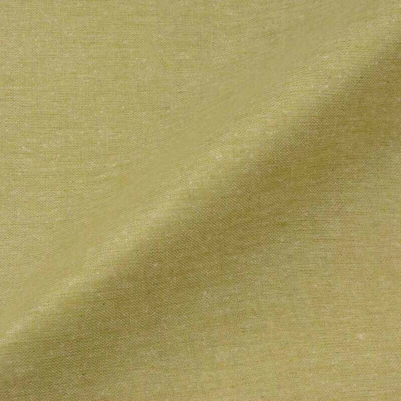 PLAIN OLIVE GREEN MATKA SILK & COTTON BLEND HANDWOVEN FABRIC | ORGANIC FABRIC