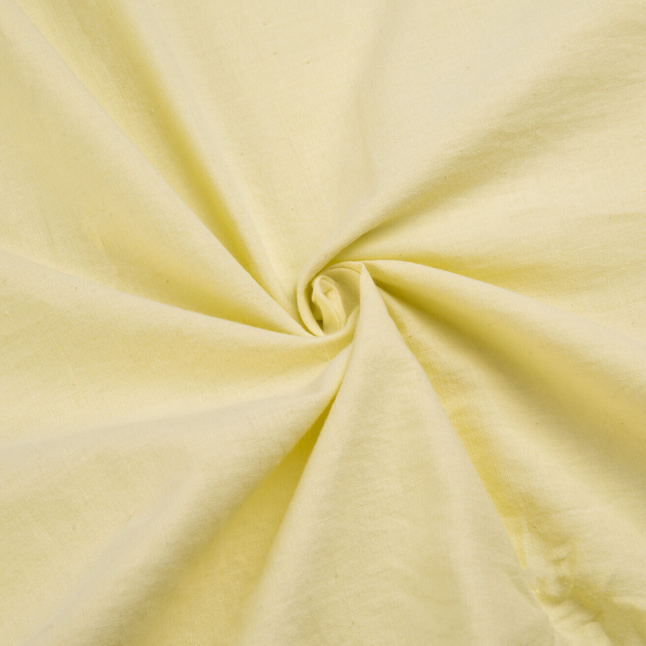 PLAIN LIGHT YELLOW  COTTON FABRIC - HAND SPUN HAND WOVEN FABRIC | ORGANIC FABRIC