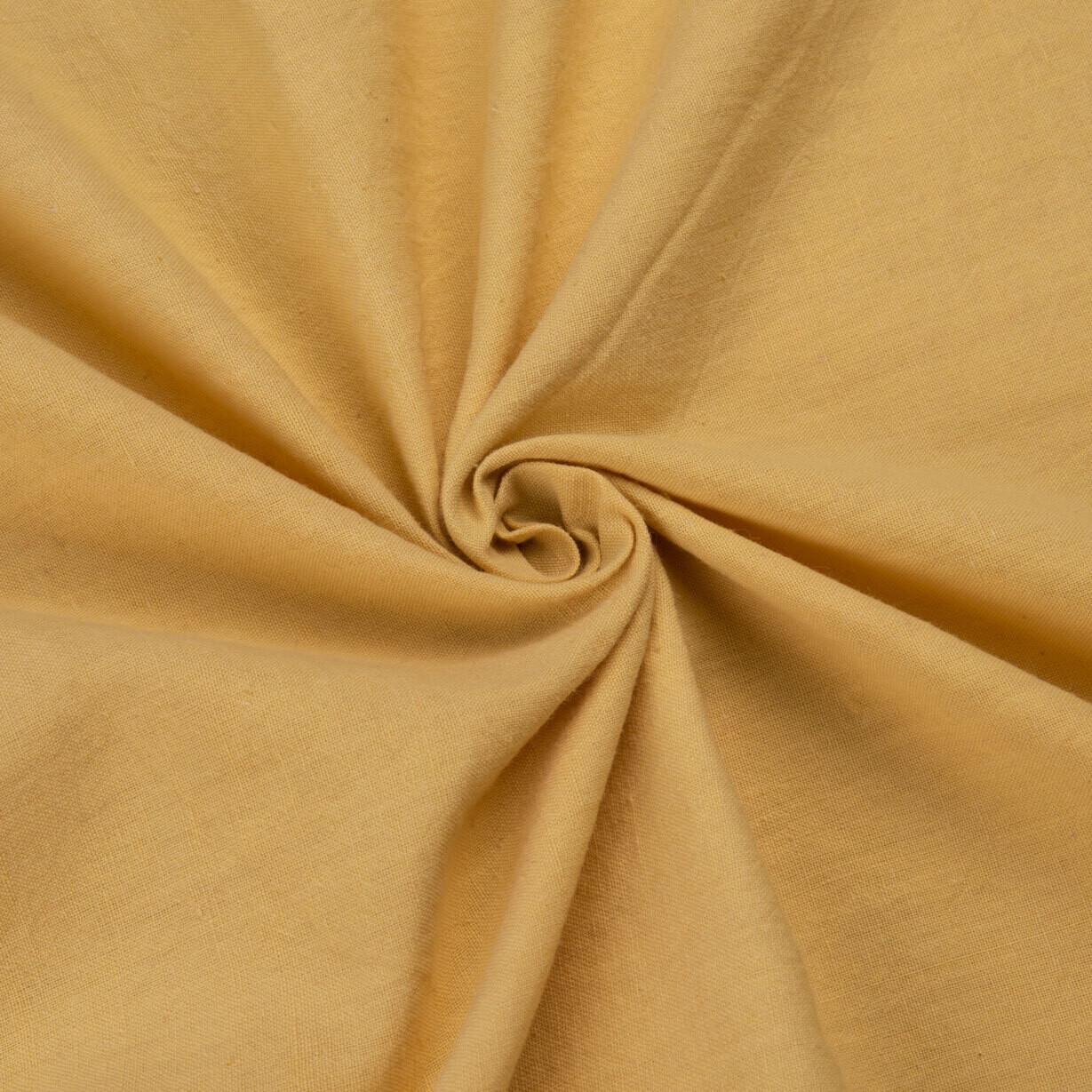PLAIN DARK YELLOW COTTON FABRIC - HAND SPUN HAND WOVEN FABRIC | ORGANIC FABRIC