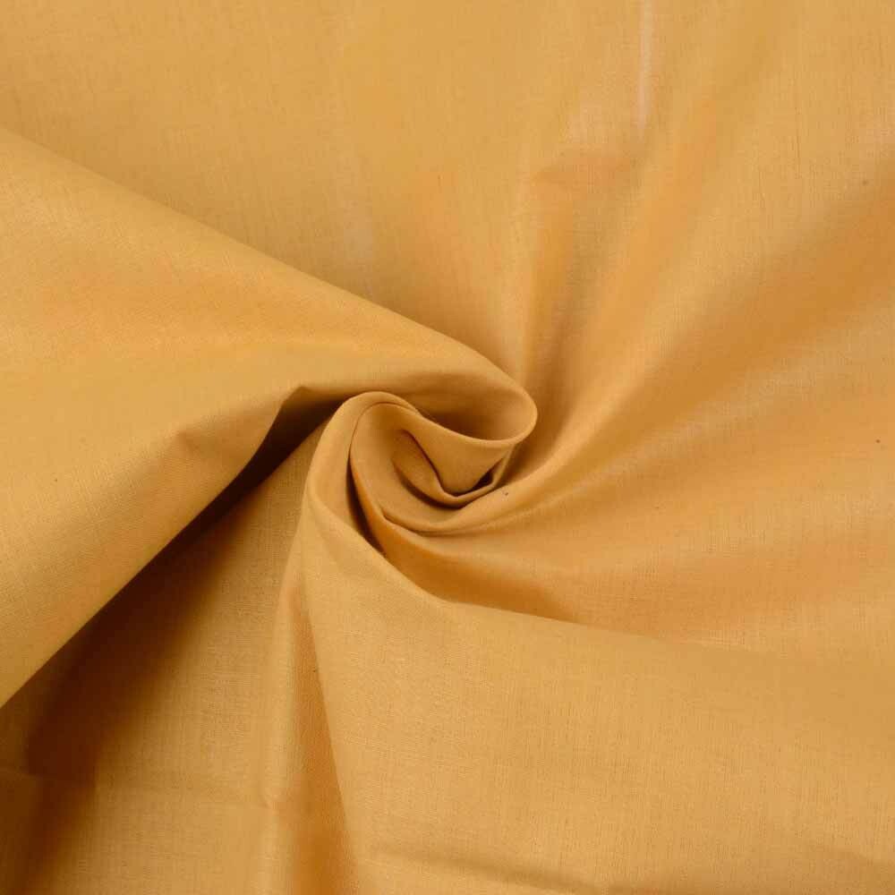 PLAIN YELLOW COTTON FABRIC - HAND SPUN HAND WOVEN FABRIC | ORGANIC FABRIC