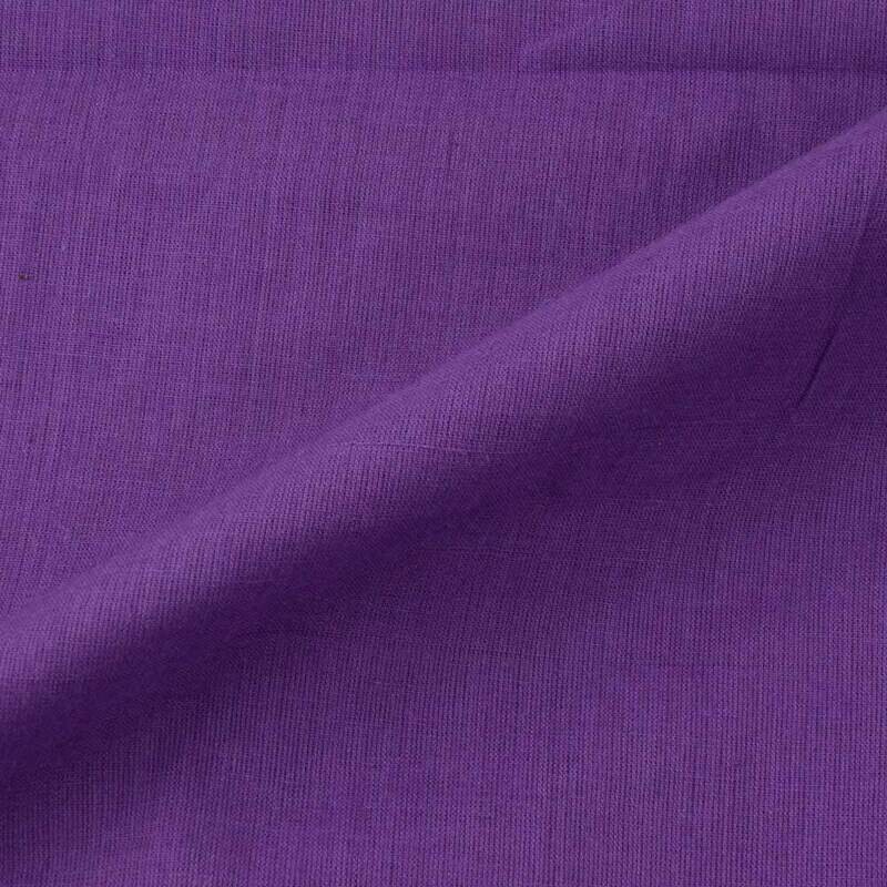 PPLAIN PURPLE COTTON FABRIC - HAND SPUN HAND WOVEN FABRIC | ORGANIC FABRIC
