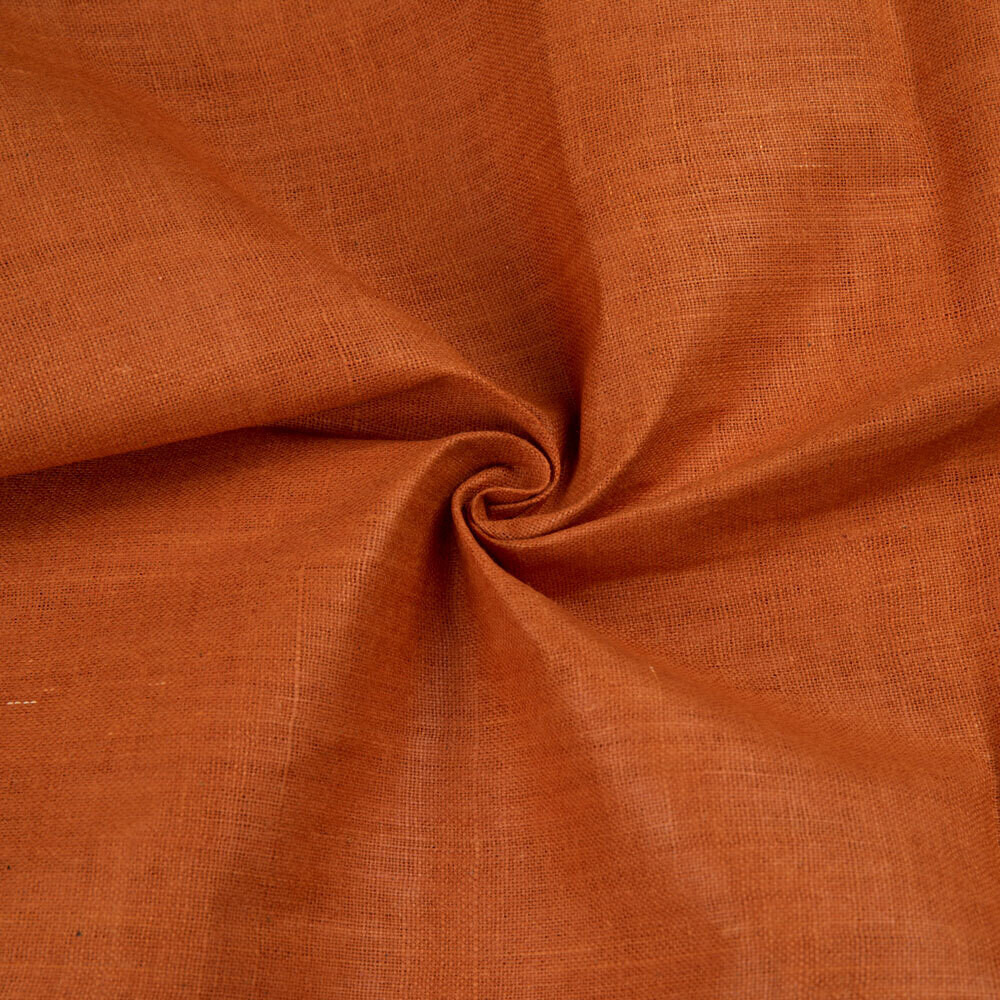 PLAIN BROWN   COTTON FABRIC - HAND SPUN HAND WOVEN FABRIC | ORGANIC FABRIC