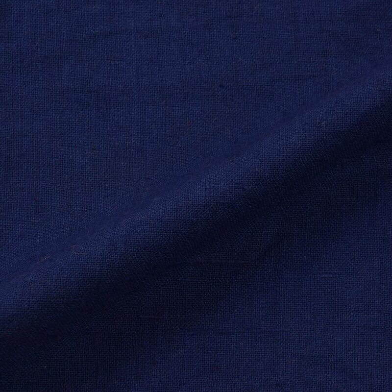 PLAIN BLUE COTTON FABRIC - HAND SPUN HAND WOVEN FABRIC | ORGANIC FABRIC
