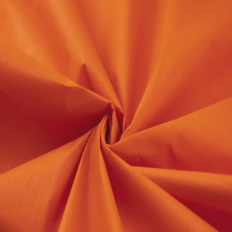 PLAIN ORANGE COTTON FABRIC - HAND SPUN HAND WOVEN FABRIC 