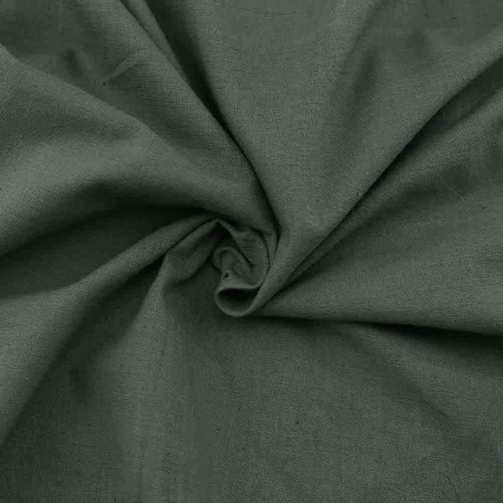 PLAIN OLIVE GREEN COTTON FABRIC - HAND SPUN HAND WOVEN FABRIC | ORGANIC FABRIC