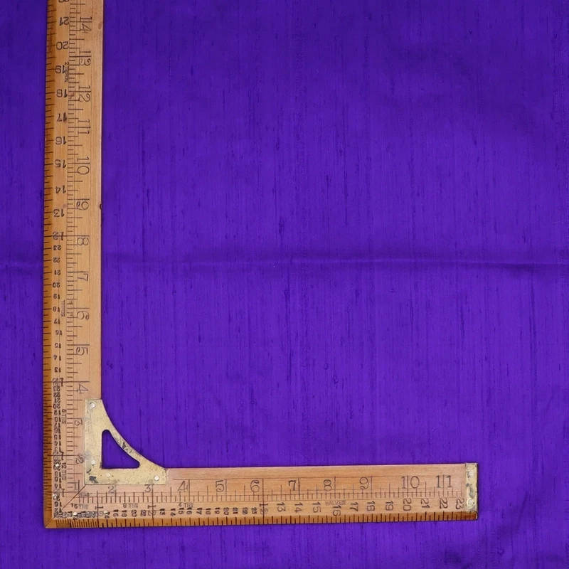 Northwestern Purple Color | Silk Dupioni Fabric | Raw Silk