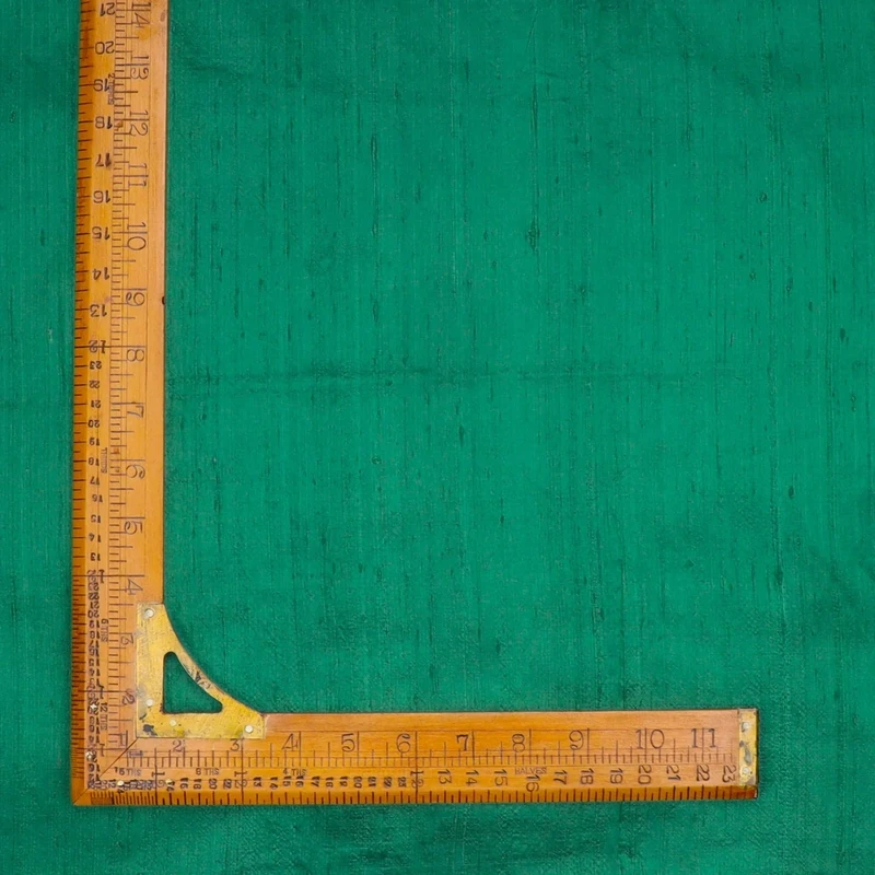Castleton Green Color | Silk Dupioni Fabric | Raw Silk