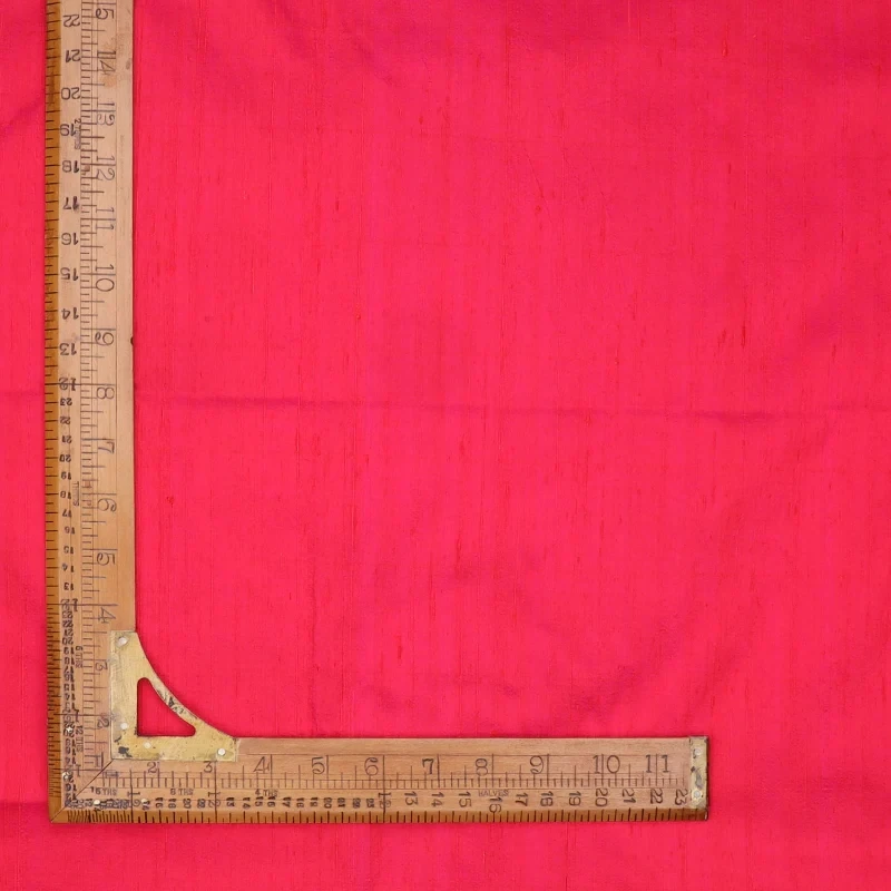 Magenta Pink Color | Silk Dupioni Fabric | Raw Silk | ORGANIC FABRIC