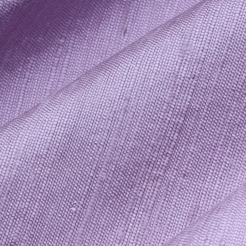 Lavender Color Plain  | Silk Dupioni Fabric | Raw Silk | ORGANIC FABRIC