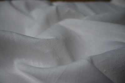 Hand Woven Linen With Muslin Cotton Fabric