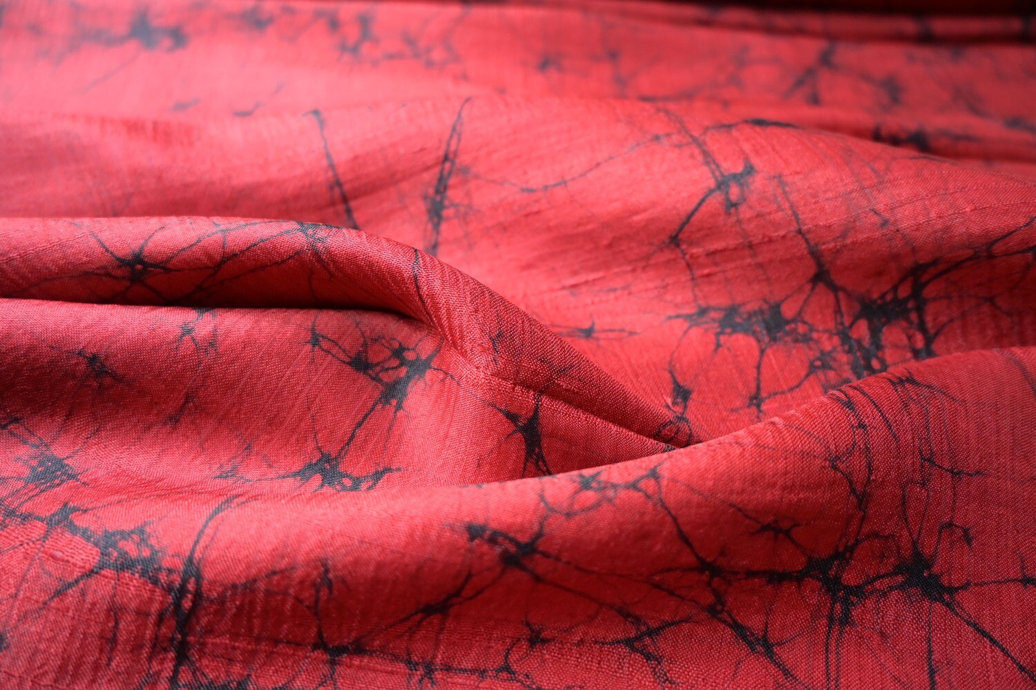 Mulberry Silk Fabric With Hand Batik Print Fabric