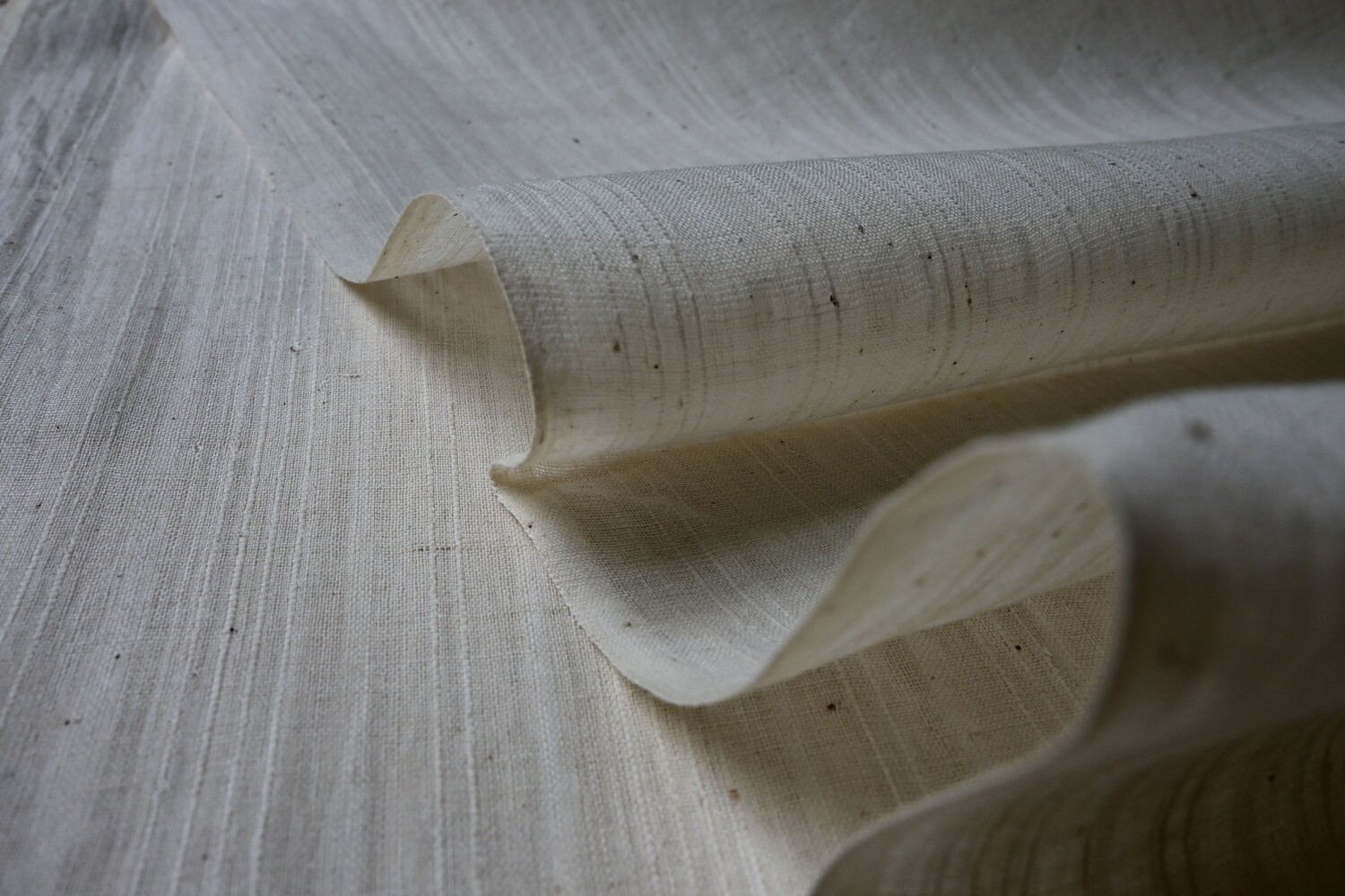 100% Organic Muslin Fabric By The Yard | Unbleached  Muslin Fabric | Stripe Design