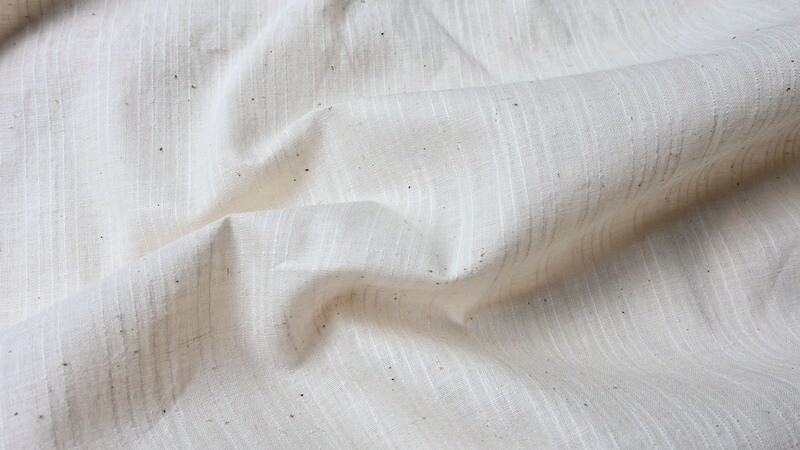 100% Organic Muslin Fabric By The Yard | Unbleached  Muslin Fabric | Stripe Design