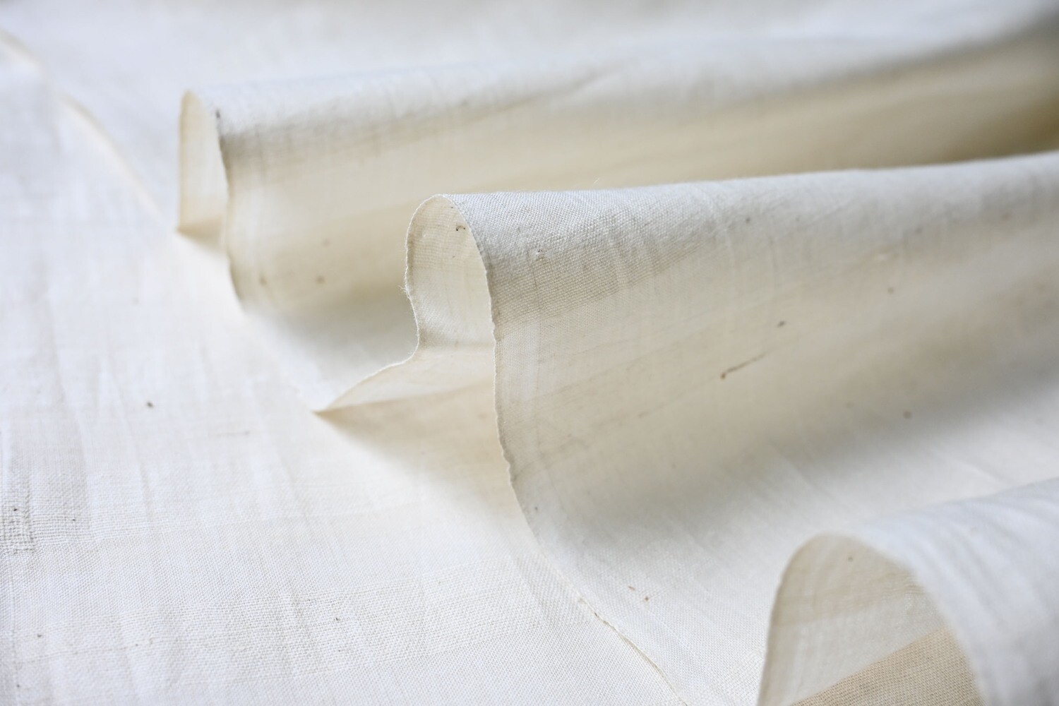 100% Organic Muslin Fabric By The Yard | Unbleached  Muslin Fabric | Stripe Design