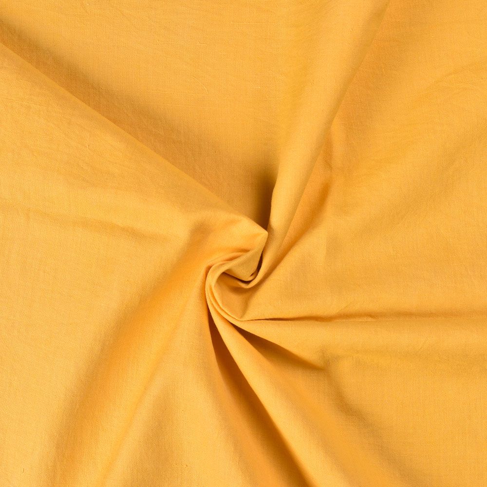 PLAIN YELLOW  COTTON  120 GSM HAND WOVEN FABRIC