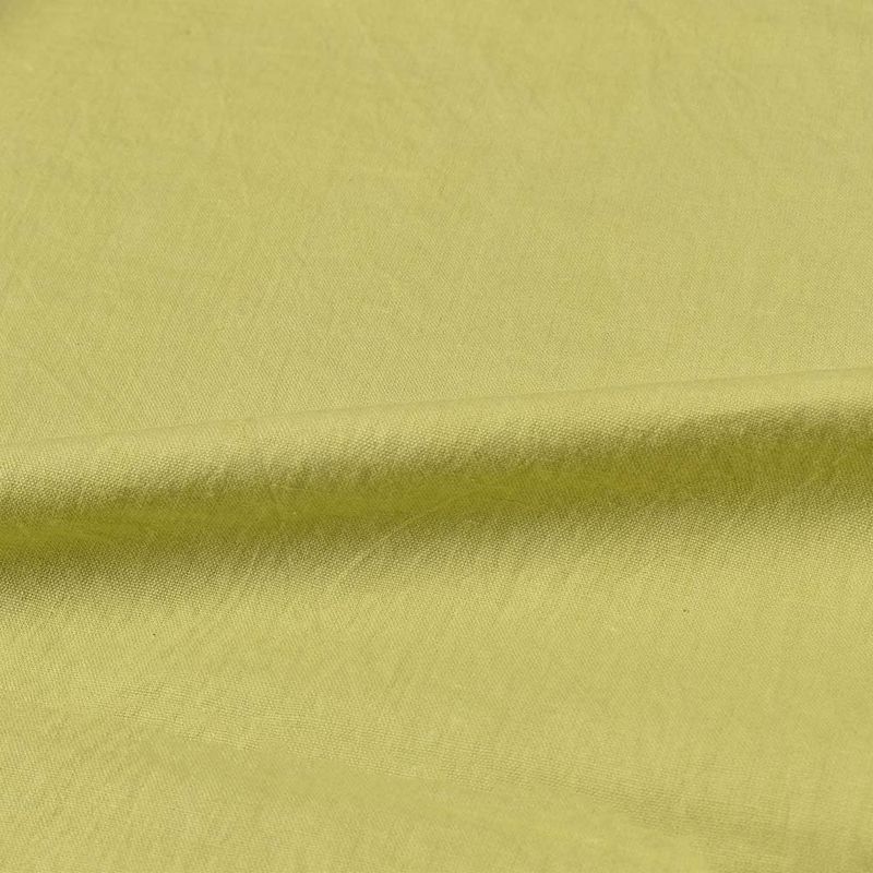 PLAIN GREEN COTTON 120 GSM HAND WOVEN FABRIC