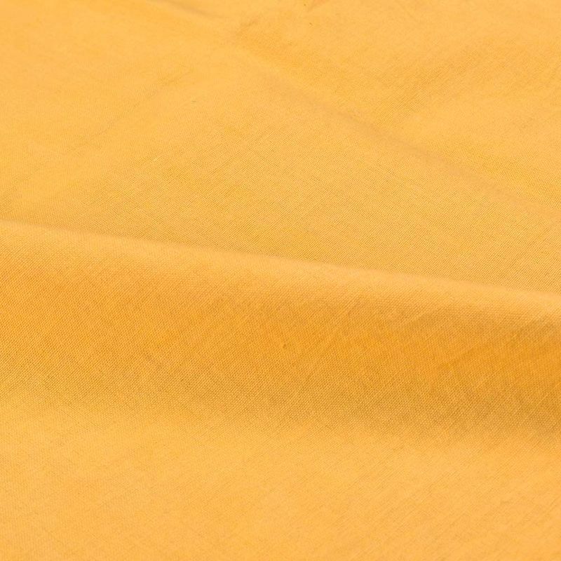 PLAIN YELLOW COTTON 120 GSM HAND WOVEN FABRIC