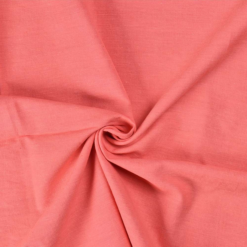 PLAIN PINK PURE COTTON  120 GSM HAND WOVEN FABRIC
