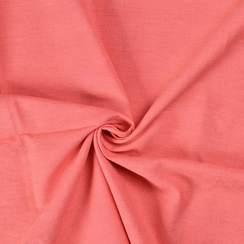 PLAIN PINK PURE COTTON  120 GSM HAND WOVEN FABRIC