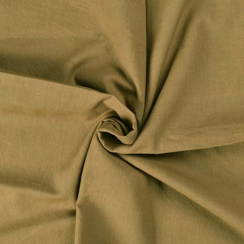 PLAIN OLIVE PURE COTTON  120 GSM HAND WOVEN FABRIC