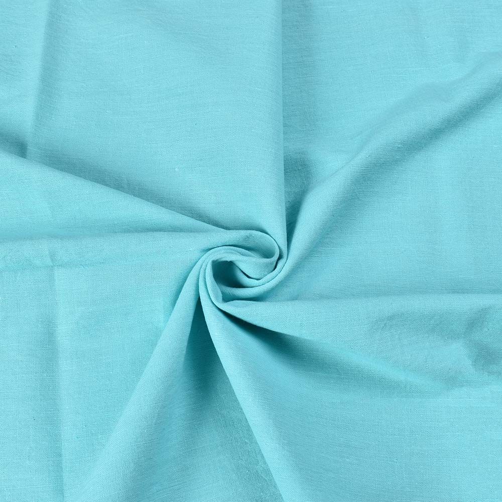 PLAIN BLUE  PURE COTTON  120 GSM HAND WOVEN FABRIC