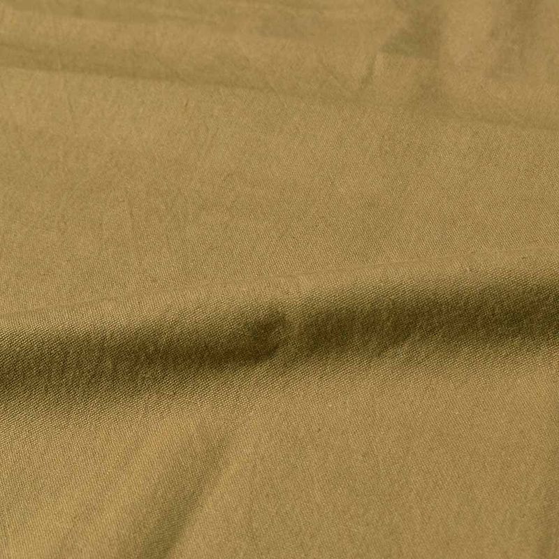 PLAIN OLIVE PURE COTTON 120 GSM HAND WOVEN FABRIC