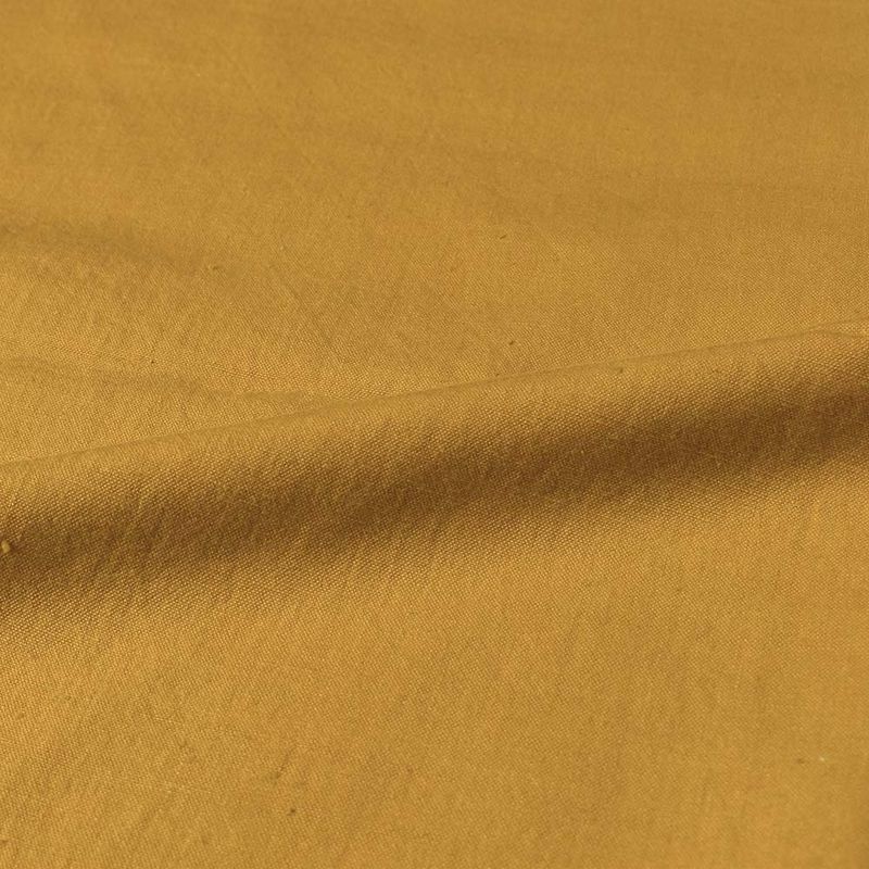 PLAIN MUSTARD COTTON 120 GSM HAND WOVEN FABRIC